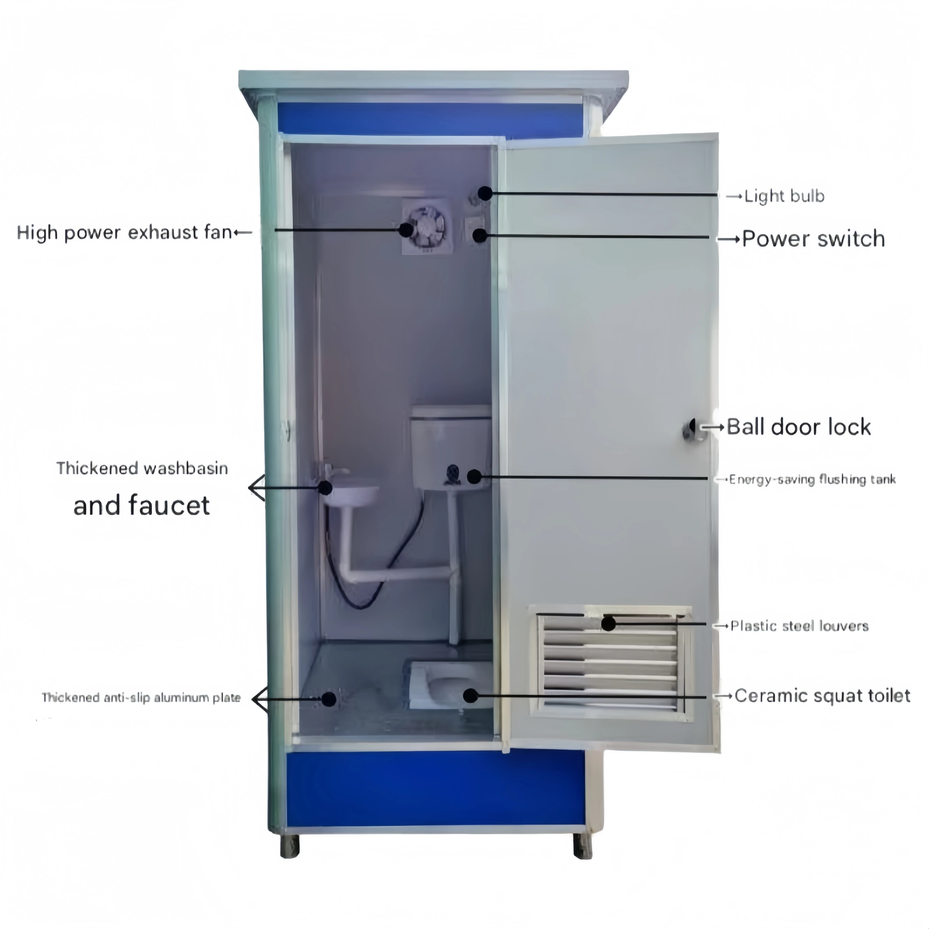 2026 Outdoor Portable Toilet a - Outdoor Camping Bathroom ulasan dan harga