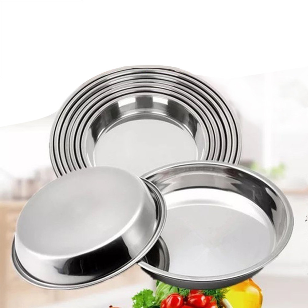 Premium Stainless Steel Round  - Outdoor Indoor Camping ulasan dan harga