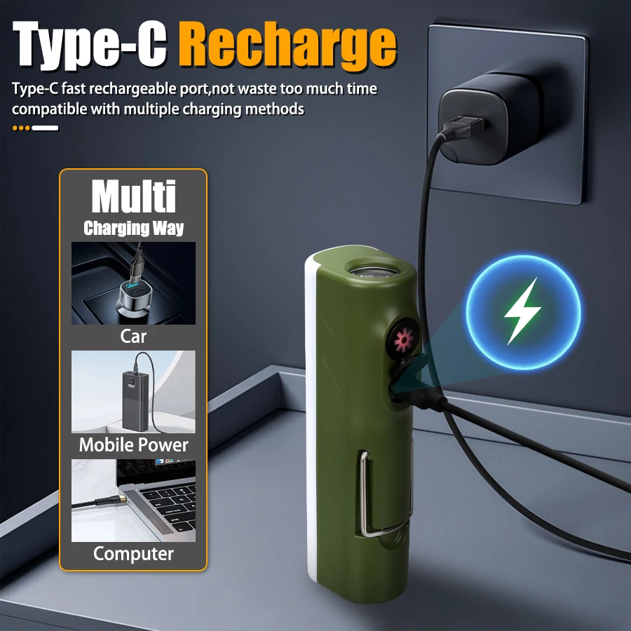 Rechargeable Handheld Flashlig - Battery Outdoor Camping ulasan dan harga