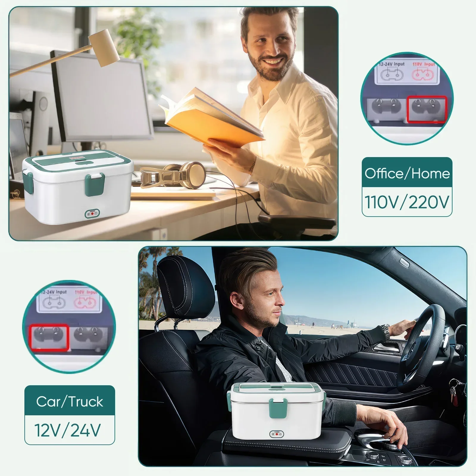 Electric Lunch Box Food Warmer - Outdoor Camping Food ulasan dan harga