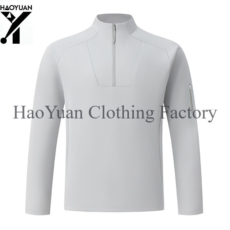 Men's Half Zip Long Sleeved Sh - Outdoor Camping In Winter ulasan dan harga
