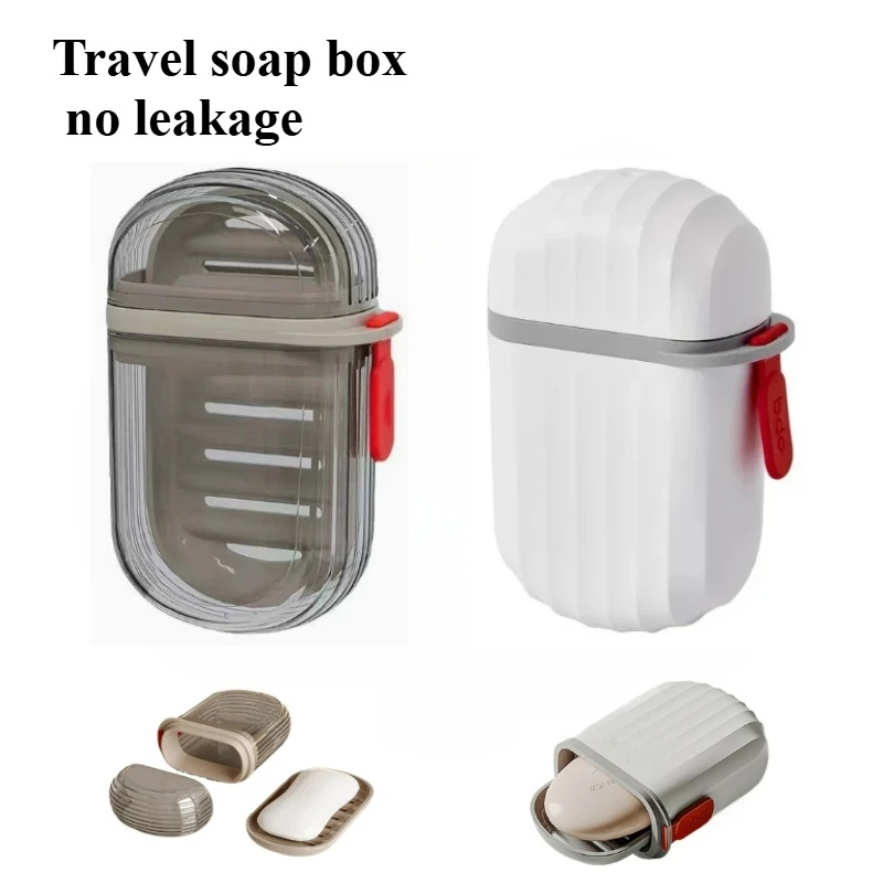 Travel Portable Soap Box with  - Outdoor Camping Bathroom ulasan dan harga