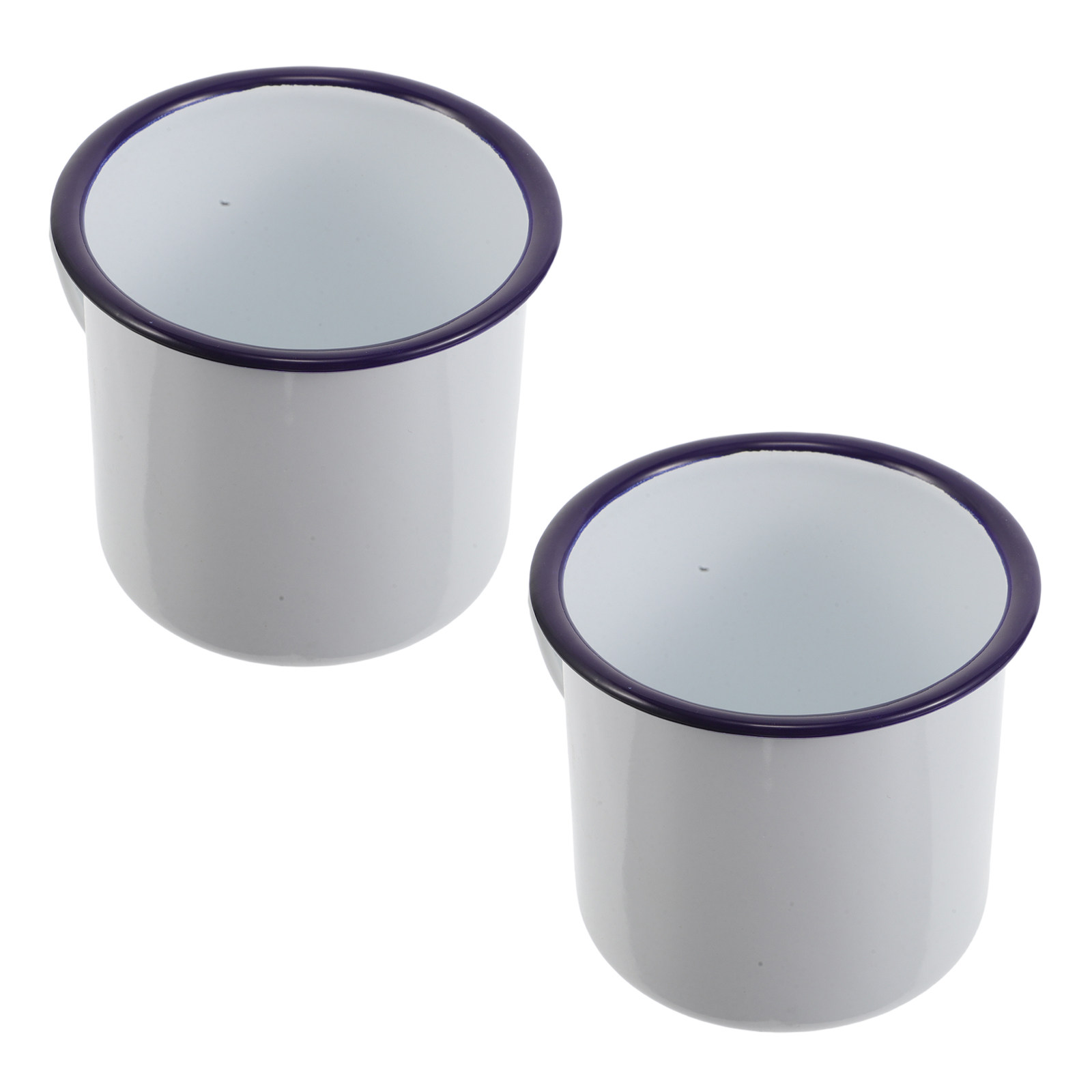 2Pcs Retro Enamelware Coffee C - Outdoor Camping In Winter ulasan dan harga