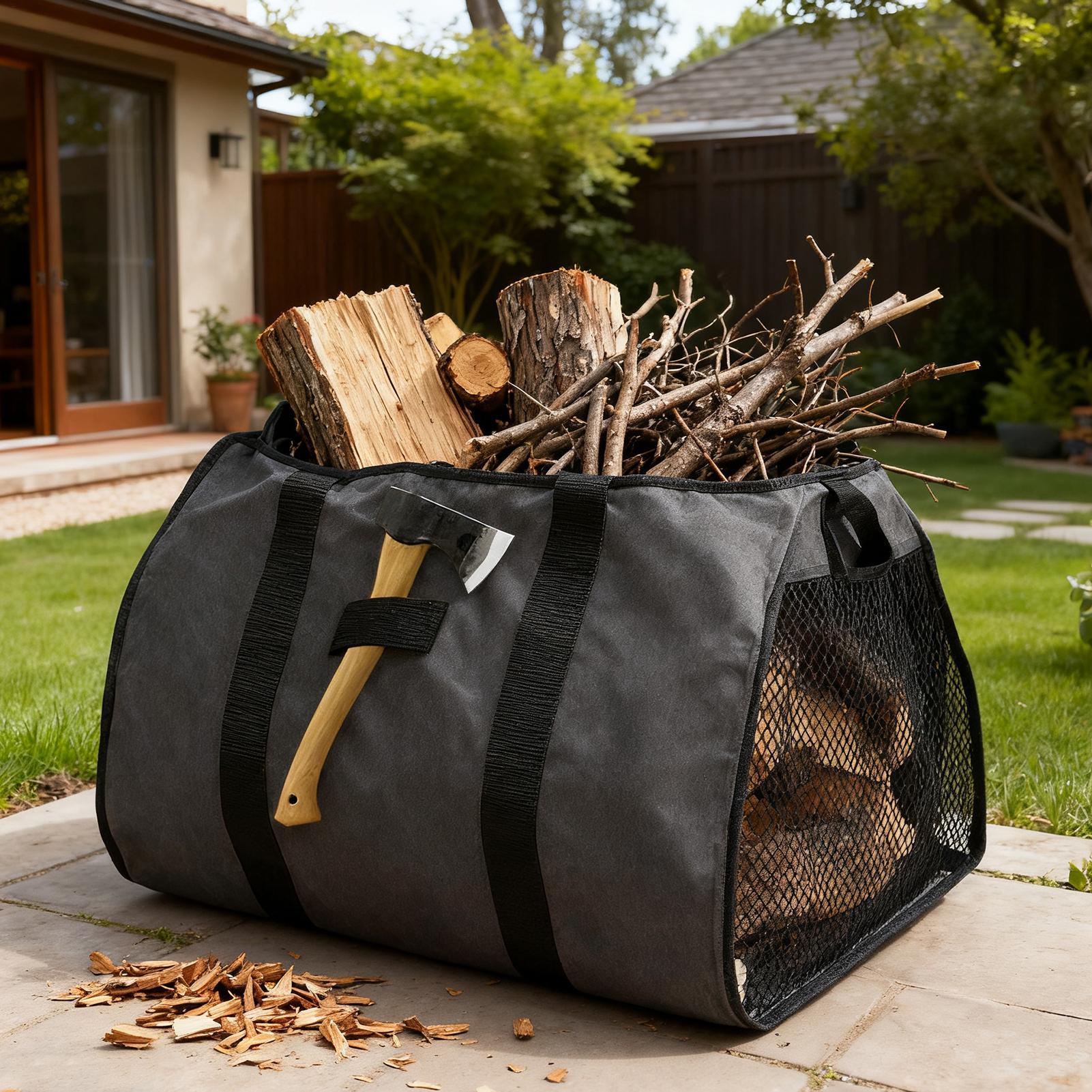 Firewood Carrier Large Portabl - Outdoor Indoor Camping ulasan dan harga