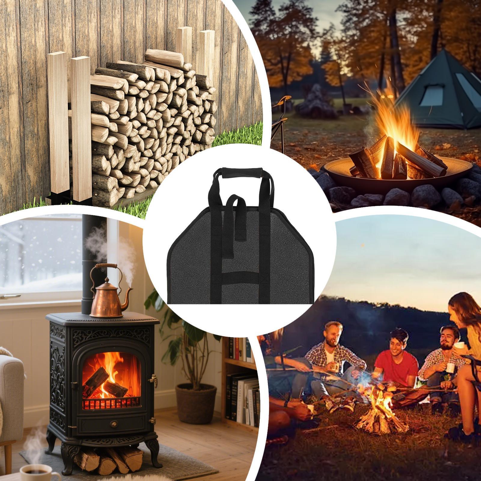 Firewood Carrier Large Portabl - Outdoor Indoor Camping ulasan dan harga