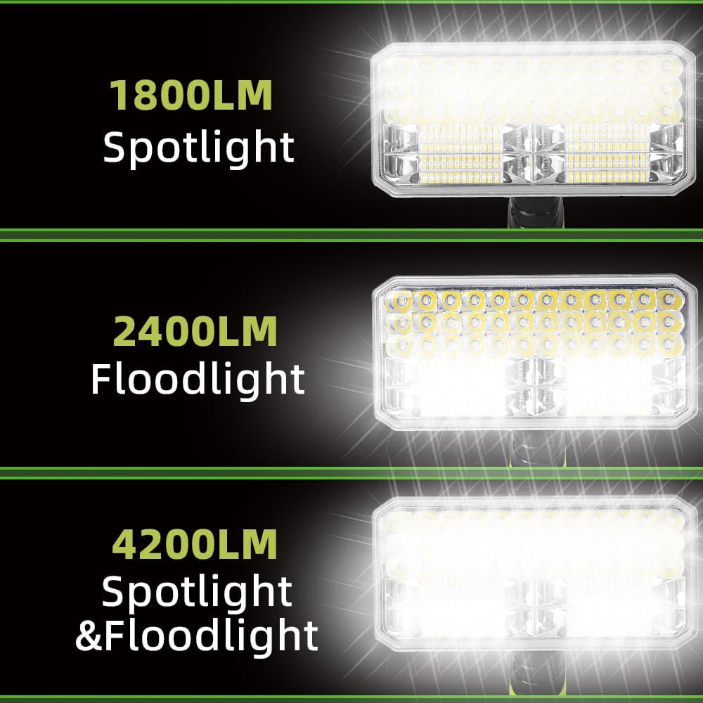 40W 4200LM Cordless LED Flashl - Outdoor Camping Jobs ulasan dan harga