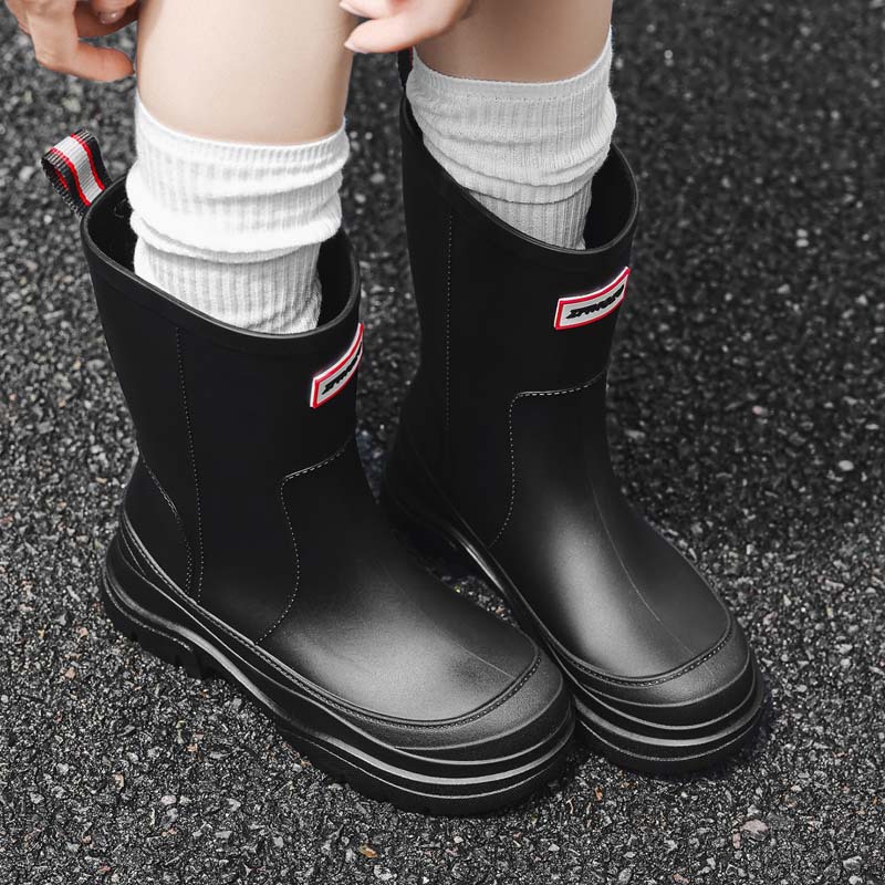 Women's High-Tube Rain Boots T - Outdoor Camping On Youtube ulasan dan harga