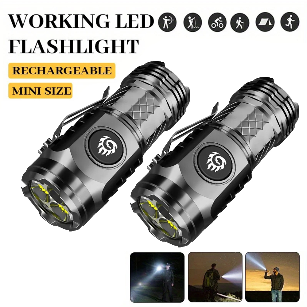 High Strong Power LED Flashlig - Battery Outdoor Camping ulasan dan harga