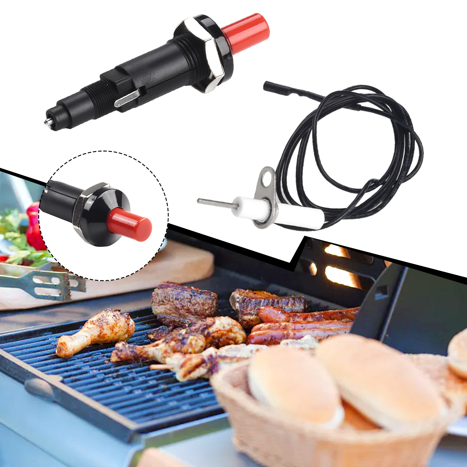 Push Button Piezo Ignitor With - Outdoor Camping Oven ulasan dan harga