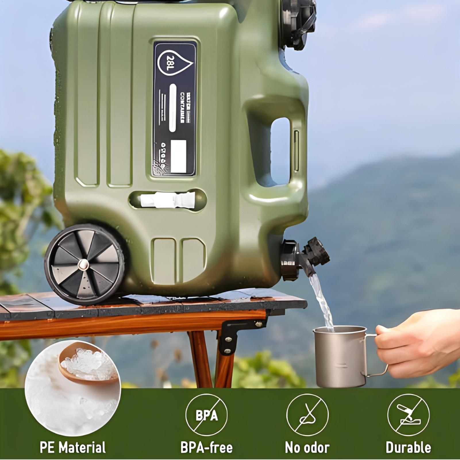 28L Camping Water Container Wi - Outdoor Camping Water Jug ulasan dan harga