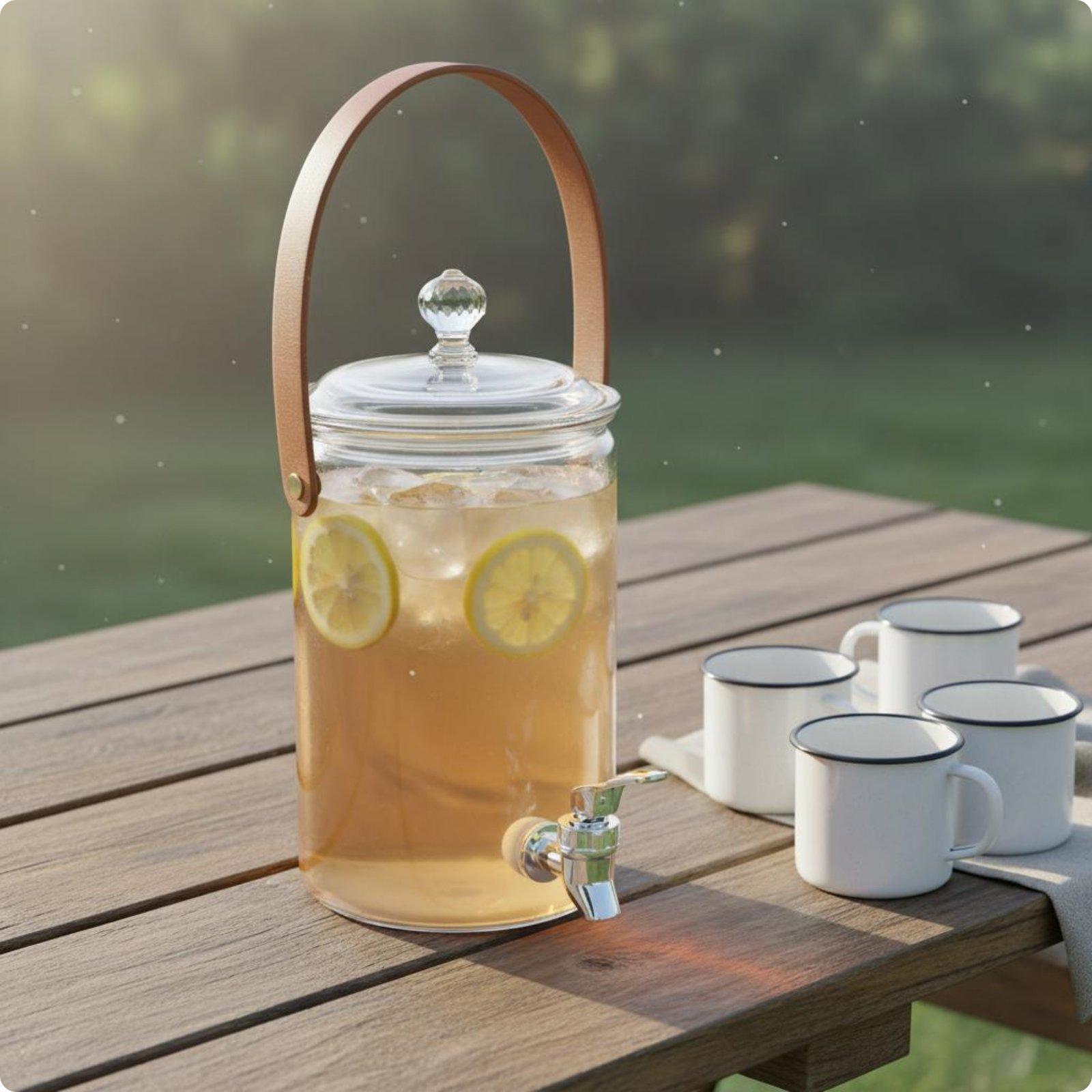 Beverage Dispensing Jug with S - Outdoor Camping Water Jug ulasan dan harga