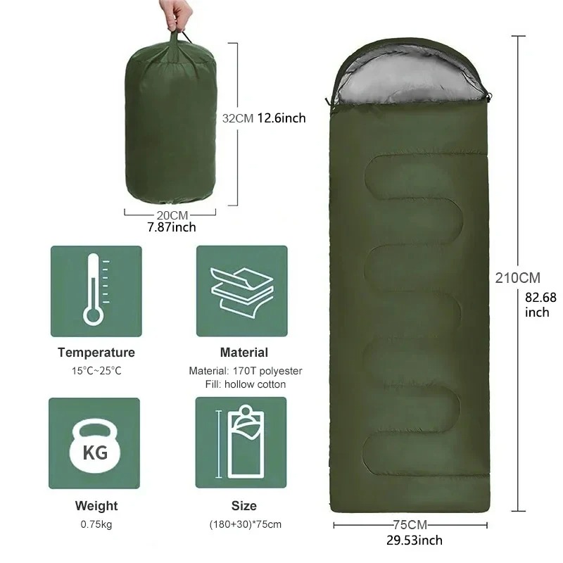 Camping Sleeping Bag Lightweig - Outdoor Camping In Winter ulasan dan harga