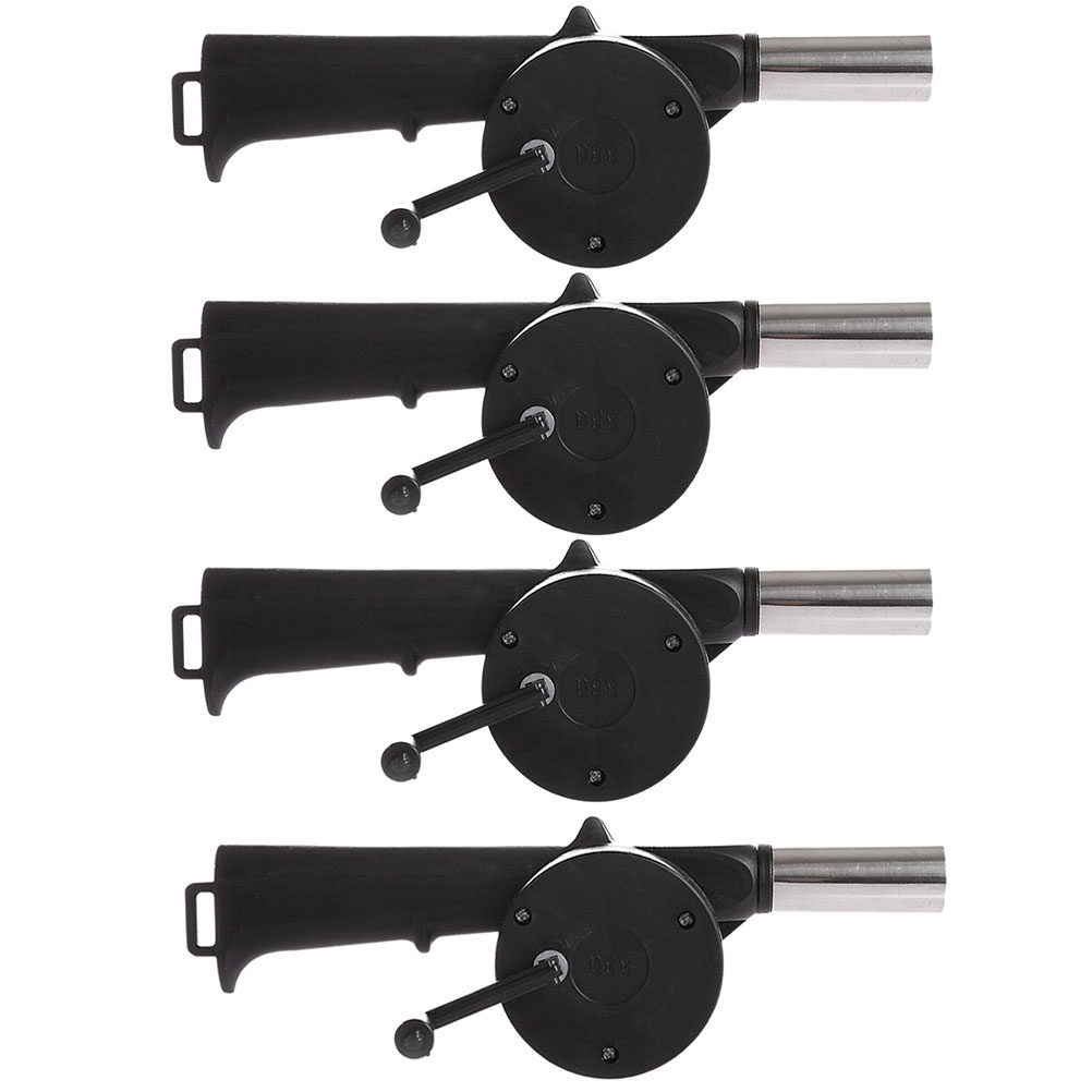 4Pcs Hand Crank Barbecue Fan P - Outdoor Camping Fireplace ulasan dan harga