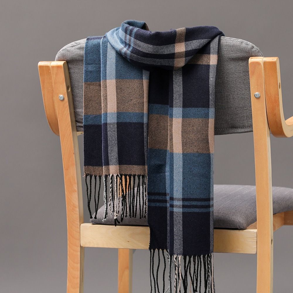 Classic Men's Scarf Winter Thi - Outdoor Camping In Winter ulasan dan harga