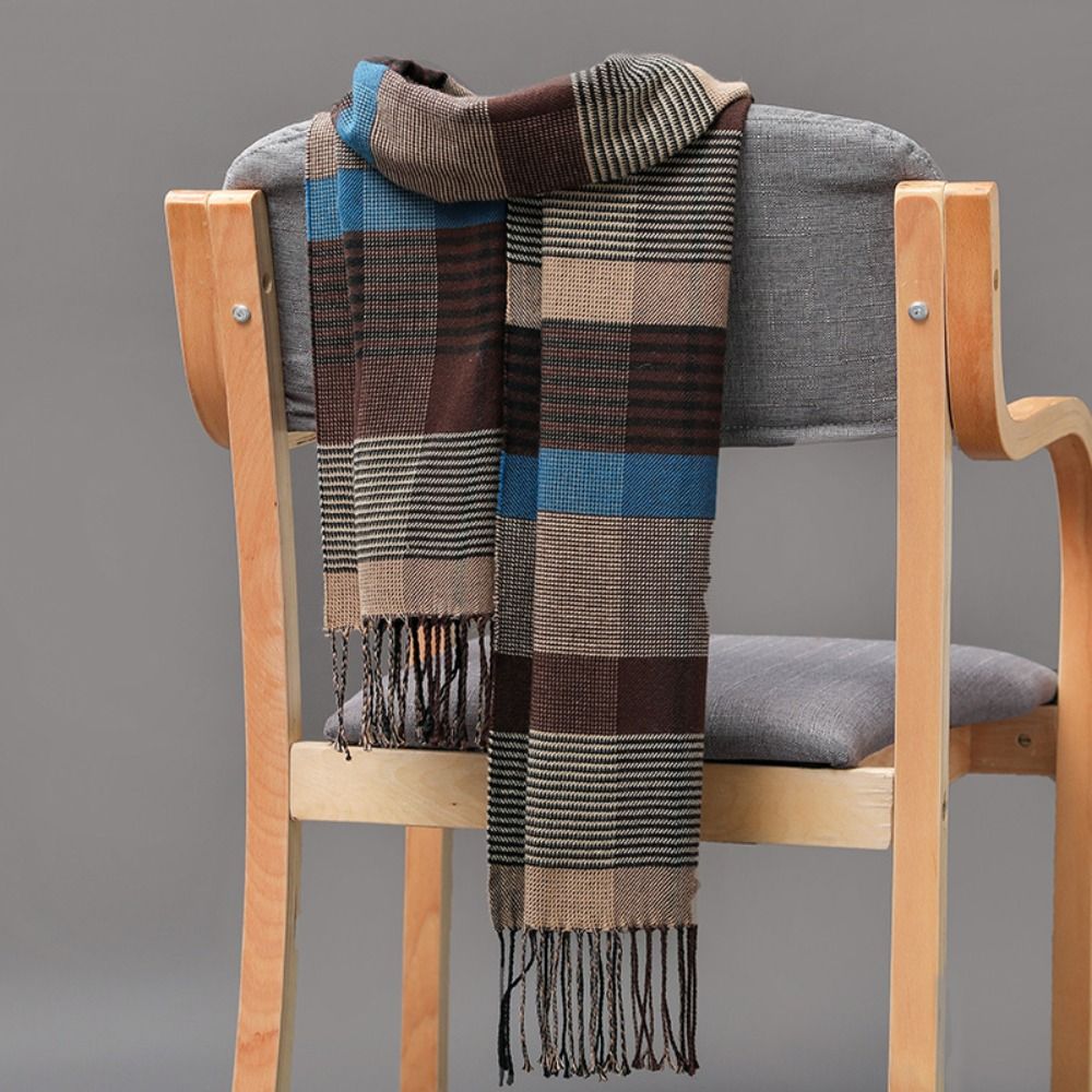 Classic Men's Scarf Winter Thi - Outdoor Camping In Winter ulasan dan harga