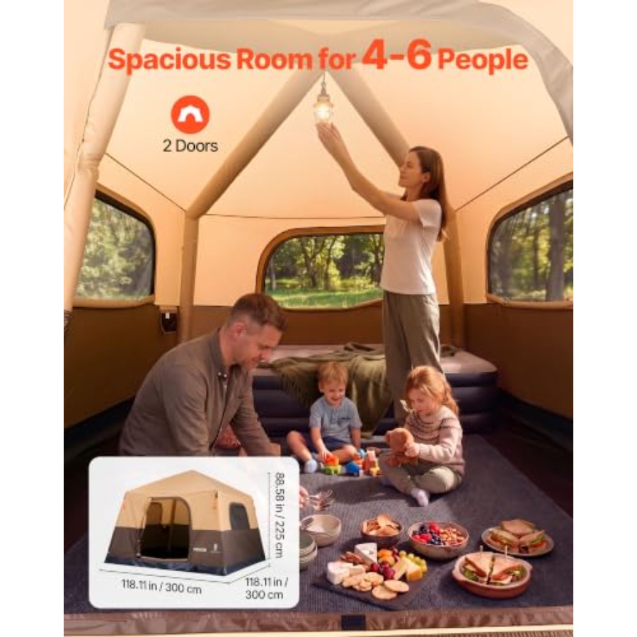 Camping Tent, 4/6-Person Autom - Outdoor Camping On Youtube ulasan dan harga