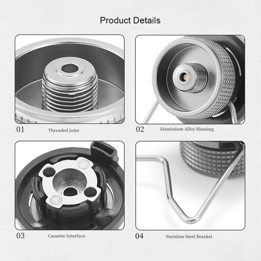 Aluminum Alloy Butane Adapter  - Outdoor Camping On Youtube ulasan dan harga