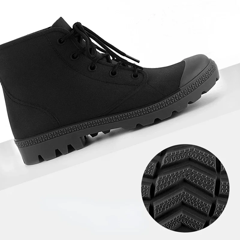 Winter Men Rain Boots Lace-up  - Outdoor Camping In Winter ulasan dan harga